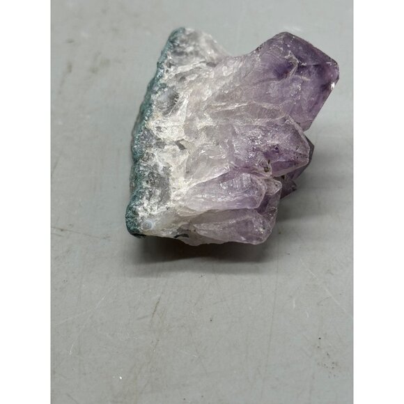 Raw Amethyst Crystal Cluster With Natural Green Matrix 2.5" purple READ - Picture 4 of 8